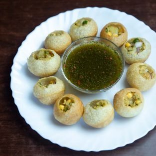 Pani Puri Is A Popular Street Snack Of India .Pani Puri or panipuri, Golgappe or gol gappe, Chat item, Nepali style Homemade Panipuri